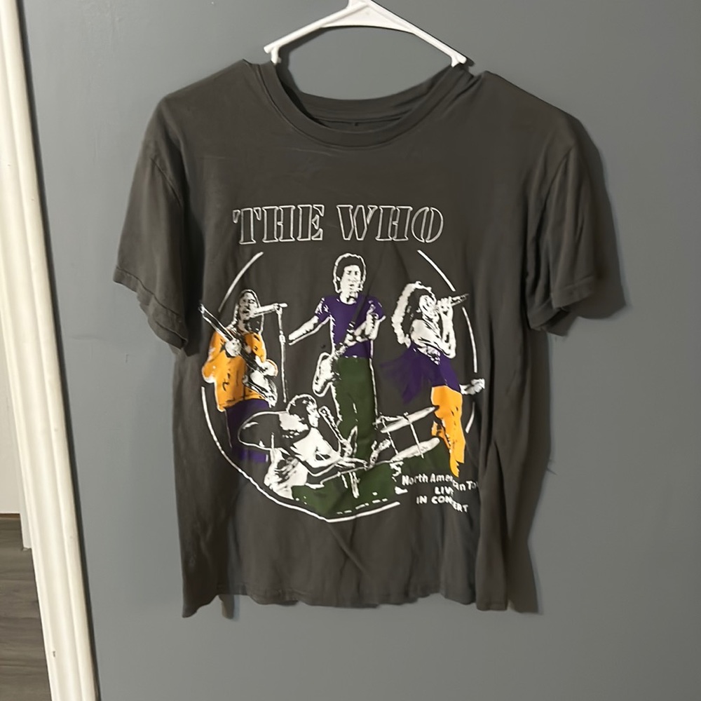 grey the who shirt size m